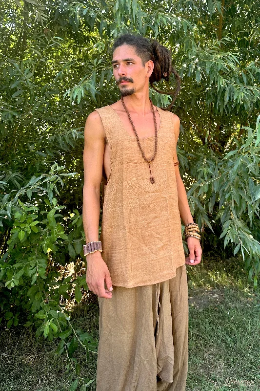 Tribal Silk Tank Top ⋙ Khadi Silk