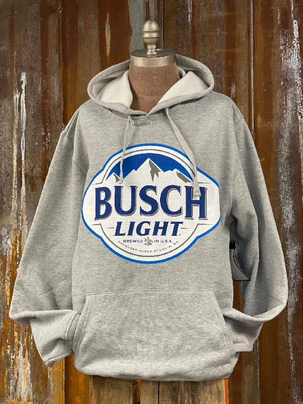 Busch Light Hoodie- Heather Grey