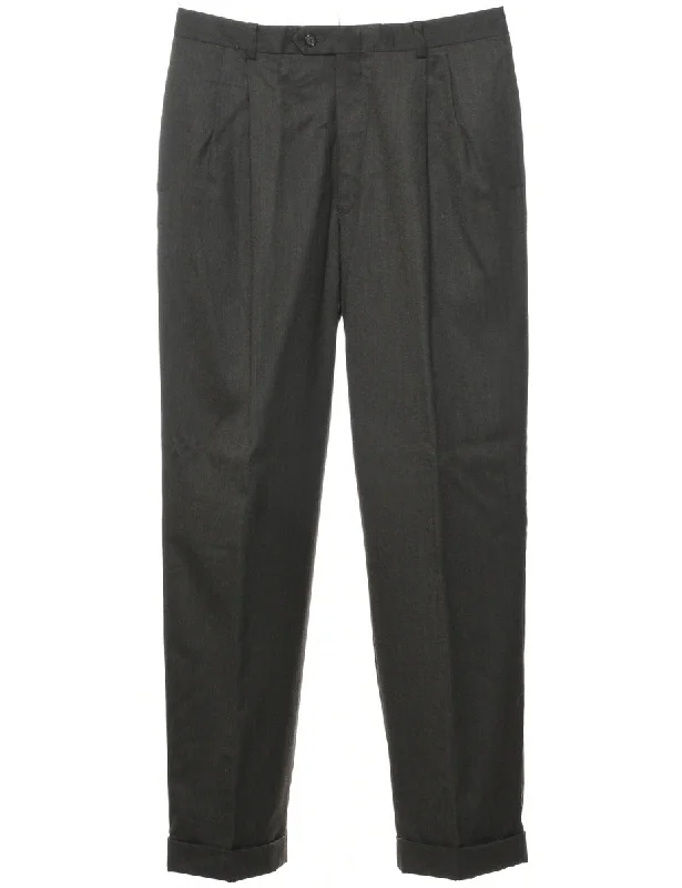 Dark Green Trousers - W33 L32