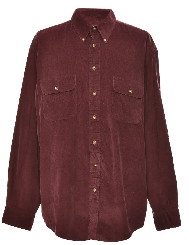 Corduroy Maroon Dockers Shirt - XL