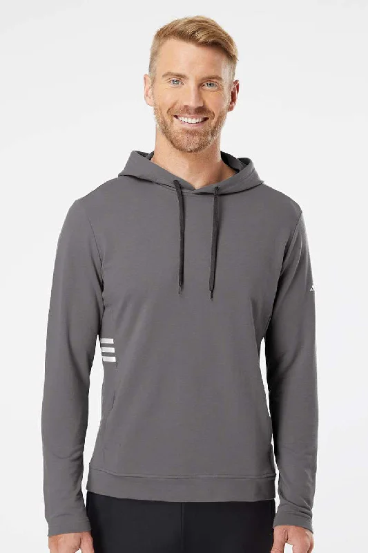 Adidas Mens Hooded Sweatshirt Hoodie w/ Pockets - Grey - Closeout