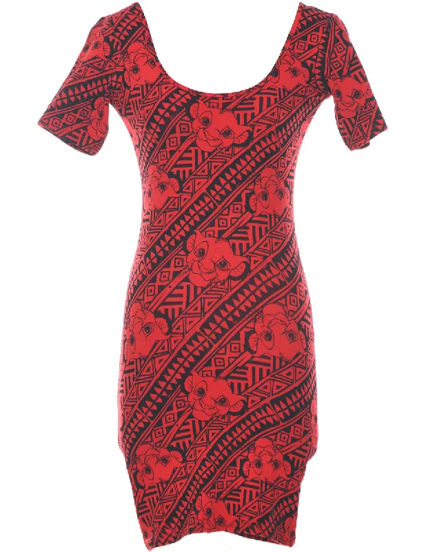 Disney Strechy Bodycon Dress - M