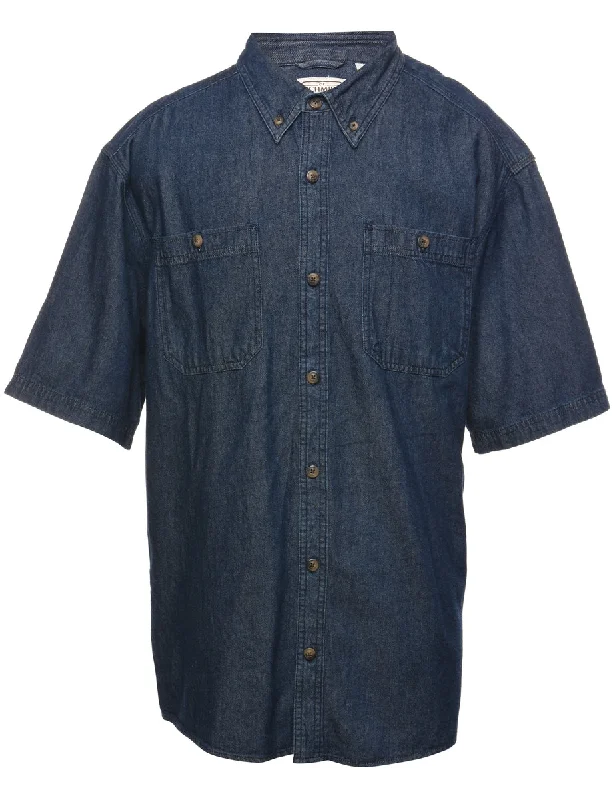 Dark Wash Denim Shirt - L