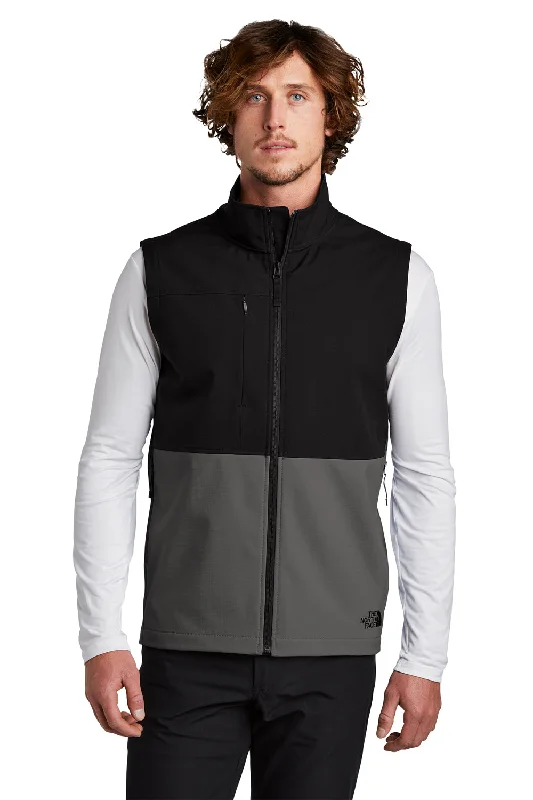 The North Face Mens Castle Rock Wind & Water Resistant Full Zip Vest - Asphalt Grey - Closeout