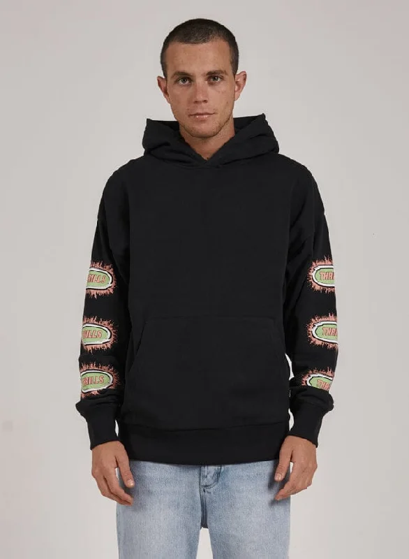 Acid Test Slouch Pull On Hood - Washed Black