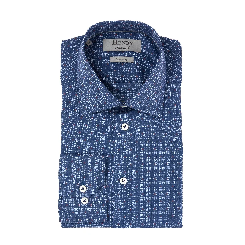 HENRY SARTORIAL Casual Shirt BLUE