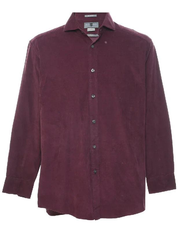 Corduroy Maroon Shirt - L