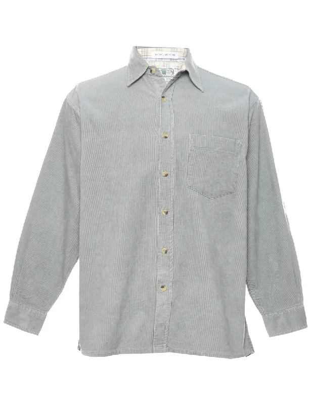 Corduroy Light Green Shirt - M