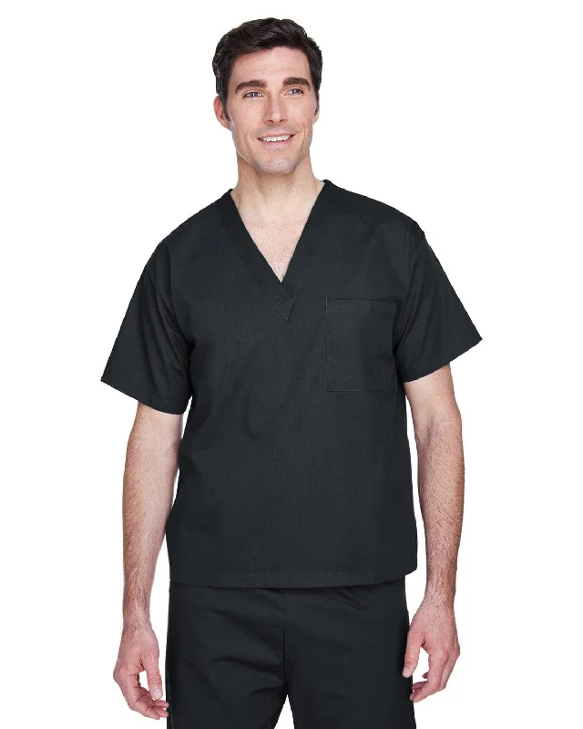 Harriton Adult Scrub Top | Black