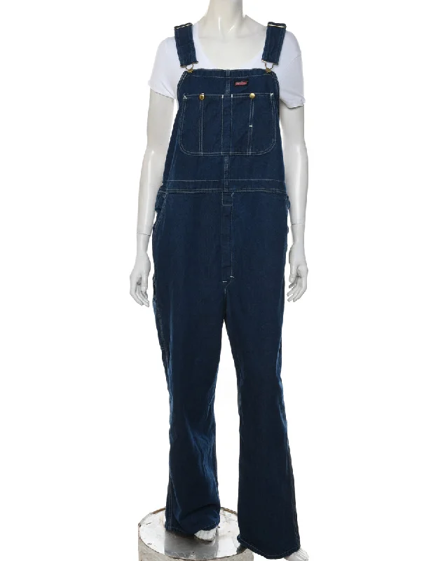 Dickies Dark Wash Dungarees - W42 L30