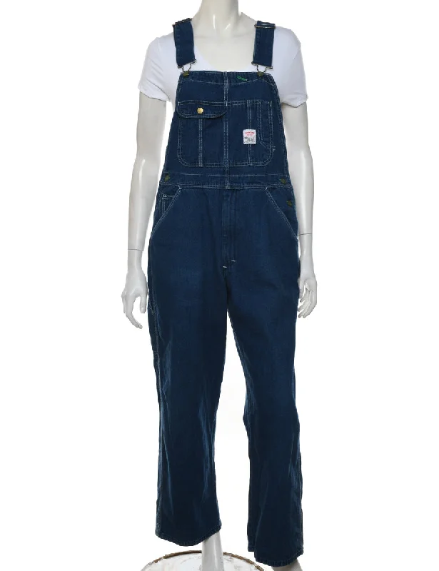 Dark Wash Dungarees - W36 L30