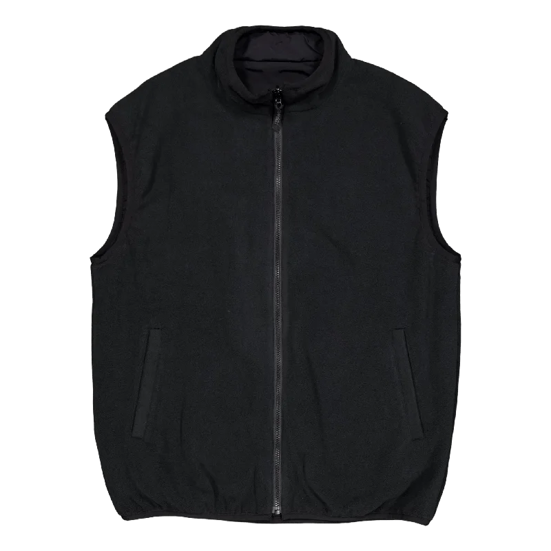 Reversible Fleece Vest Black