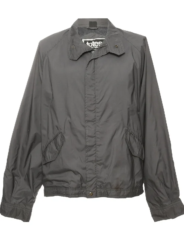 Dark Grey Nylon Jacket - L