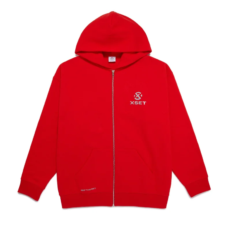 XSET CORE LOGO ZIP HOODIE