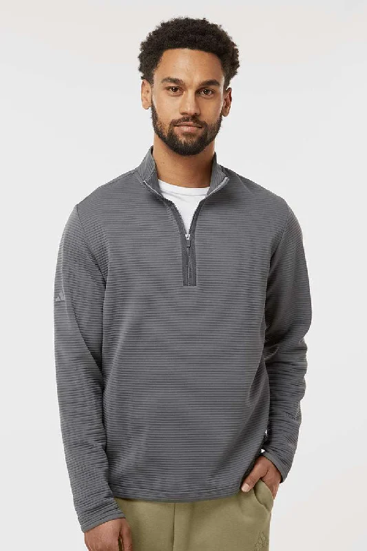 Adidas Mens Spacer 1/4 Zip Sweatshirt - Grey