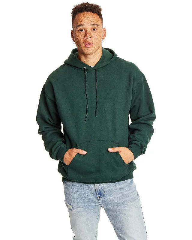 Hanes Ultimate Cotton Pullover Hoodie Sweatshirt | Deep Forest