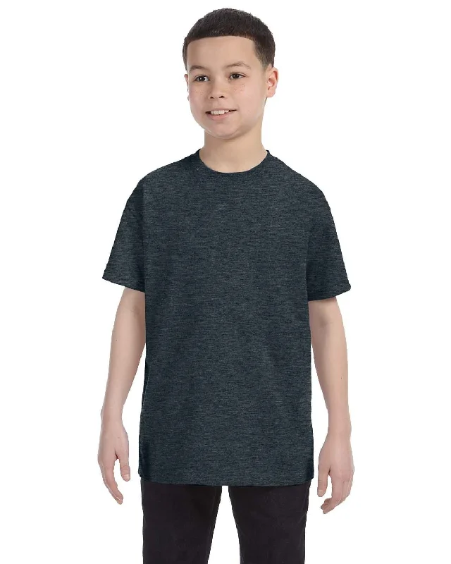 Jerzees Youth Heavyweight 50/50 T-Shirt | Black Heather