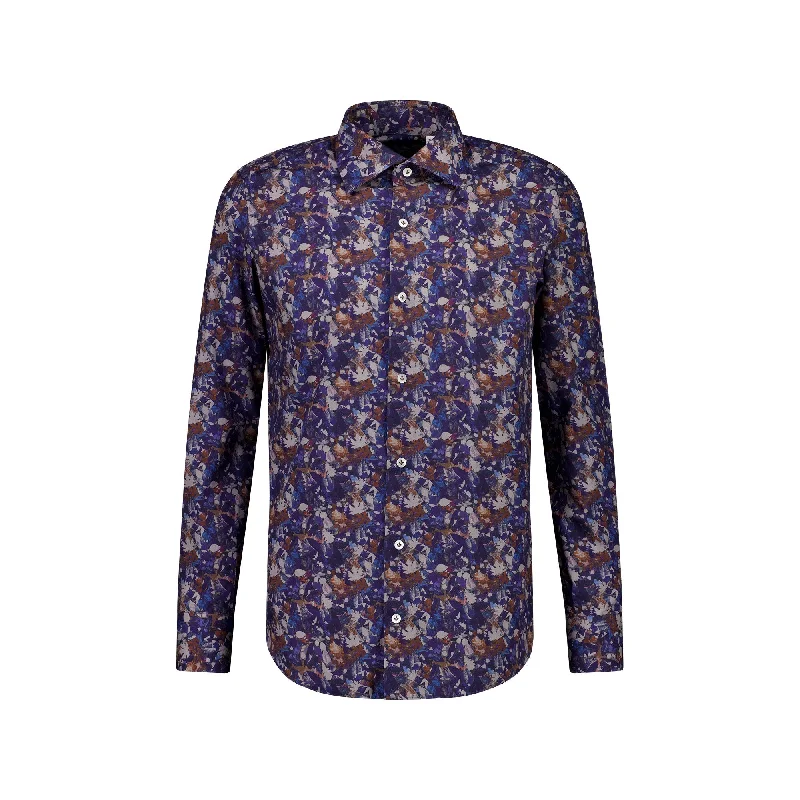 CORDONE Flowerwear Style Shirt in BLUE MULTI