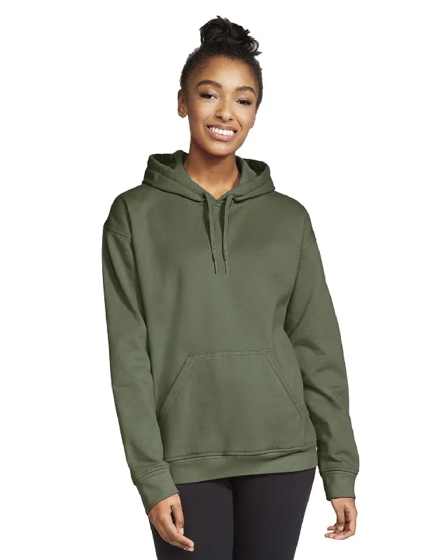 Gildan Softstyle Fleece Pullover Hooded Sweatshirt | Military Green