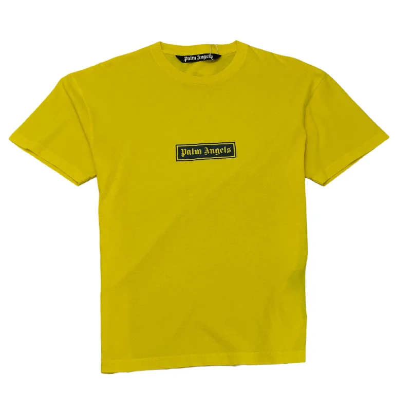 Men's Box Logo T-Shirt Yellow Size S