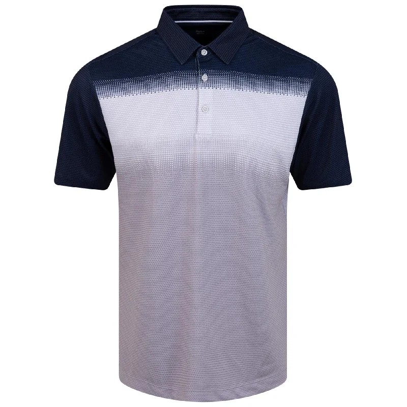 Mirca Ventil8+ Regular Fit Polo Cool Grey/Navy - SS24