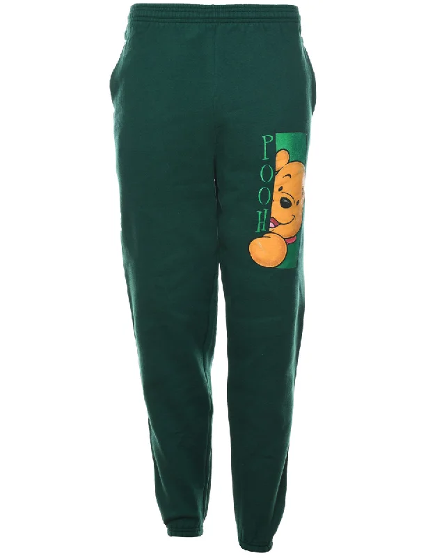 Dark Green Pooh Jogging Bottoms - W26 L30