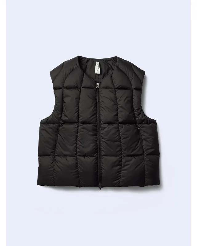 Three-Dimensional Down Light Vest  BLACK