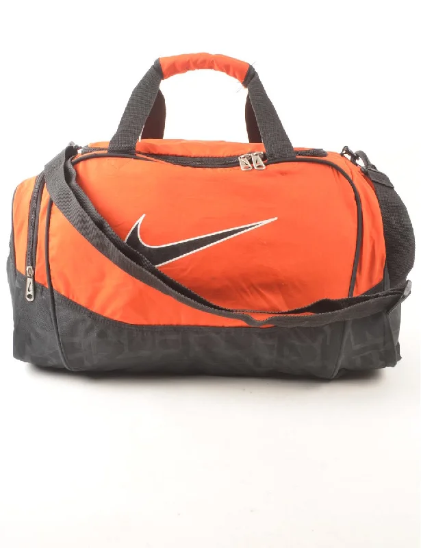 Dark Grey & Orange Nike Duffle Bag - M