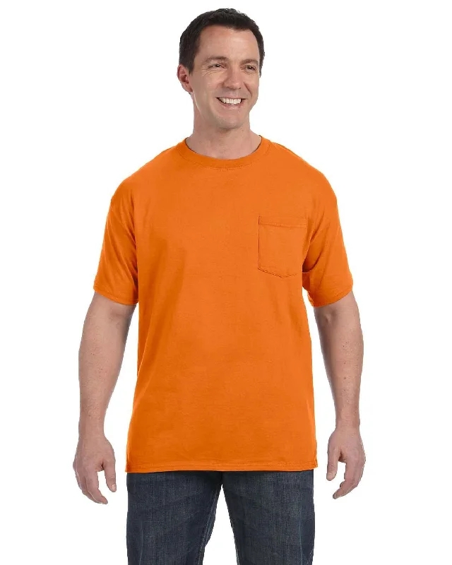 Hanes Authentic-T Pocket T-Shirt | Orange