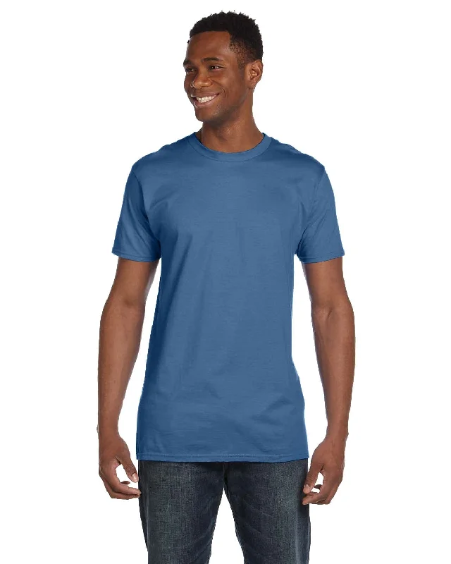 Hanes Combed Cotton T-Shirt | Heather Blue