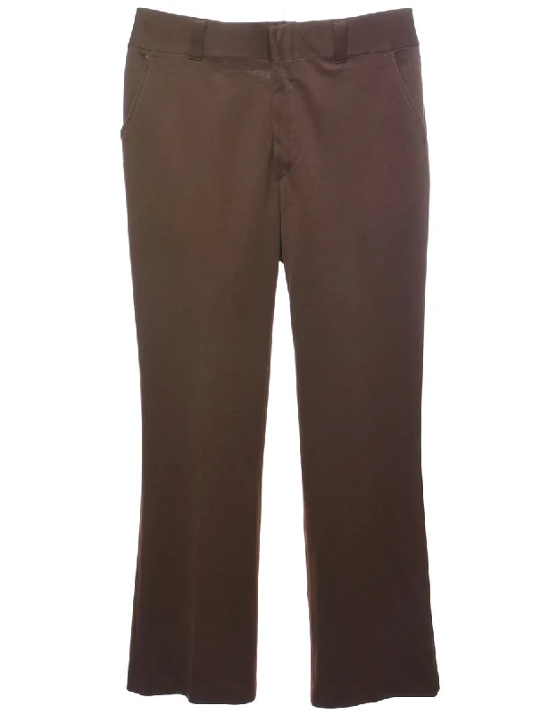 Dark Brown Trousers - W36 L29