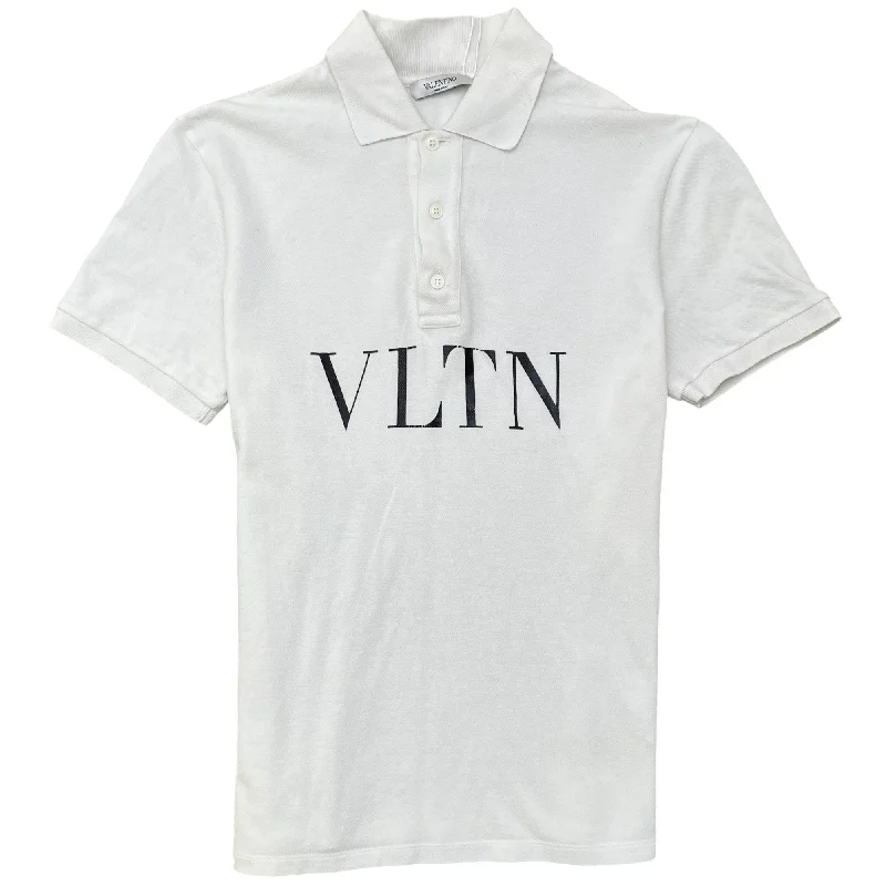 Men's Vln Polo Shirt White Size S