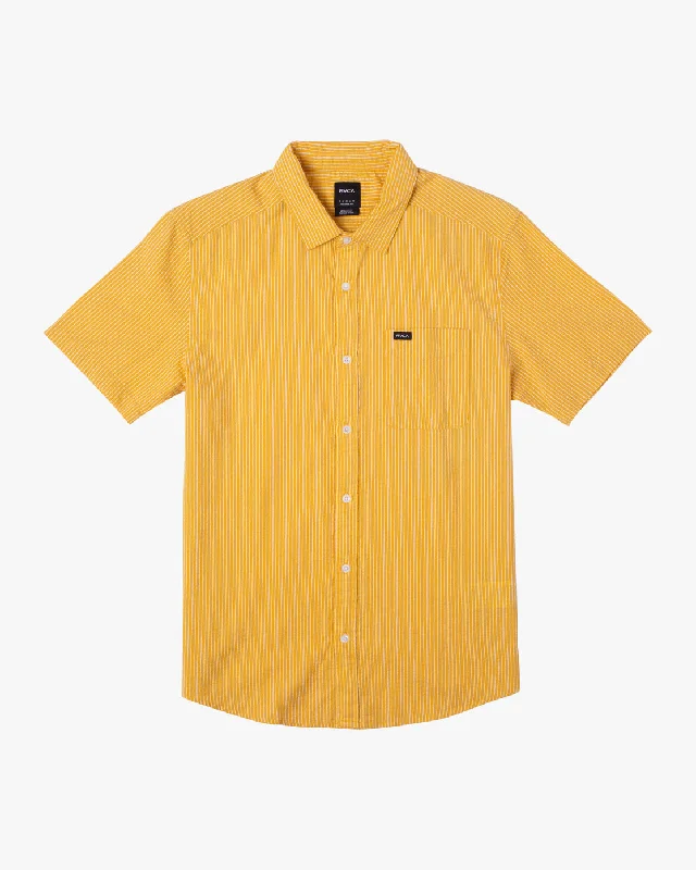 Endless Seersucker Short Sleeve Shirt - Vintage Gold