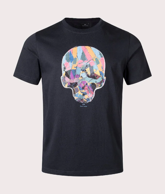 Multi Col Skull T-Shirt